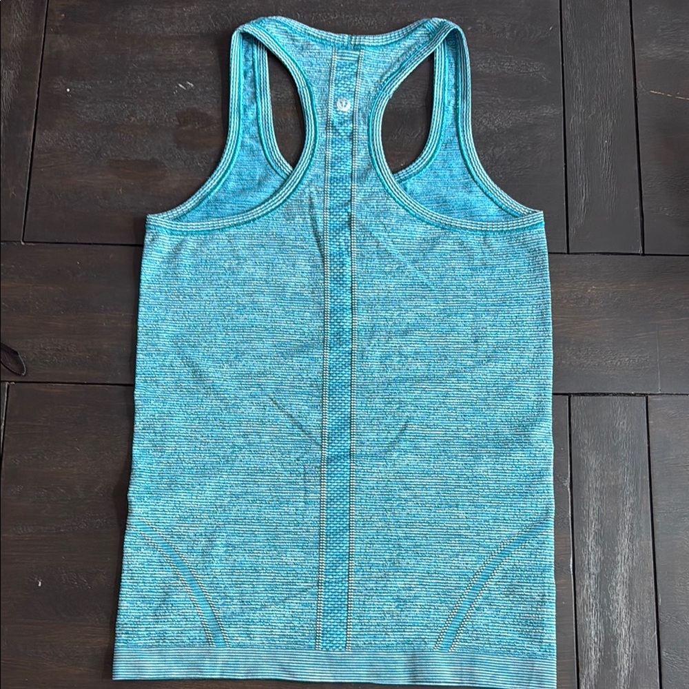 Blue/Green Lululemon Racerback Tank - Picture 2 of 3